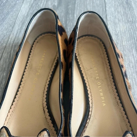 Charlotte Olympia
Kitty Cat-Embroidered Calf Hair Slipper, Leopard - Picture 5 of 8